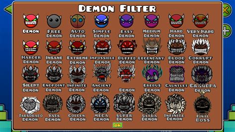 The <b>Geometry</b> <b>Dash</b> <b>Demon</b> <b>List</b> serves as a community-driven catalog that categorizes numerous <b>Demon</b> levels within the popular platforming game, <b>Geometry</b> <b>Dash</b>, according to their respective difficulty levels. . Geometry dash demons list
